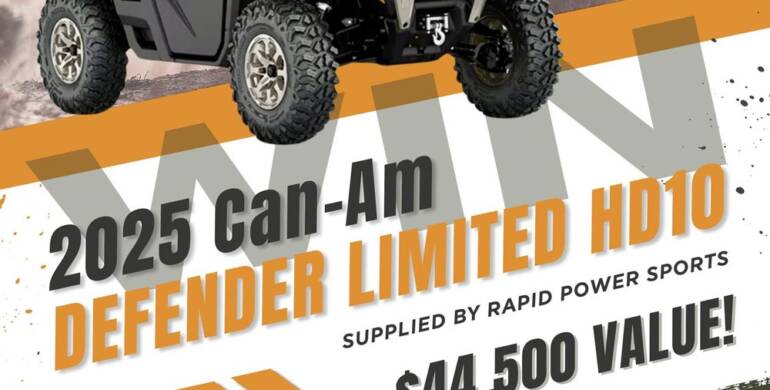Win A 2025 CAN-AM Defender Limited HD10